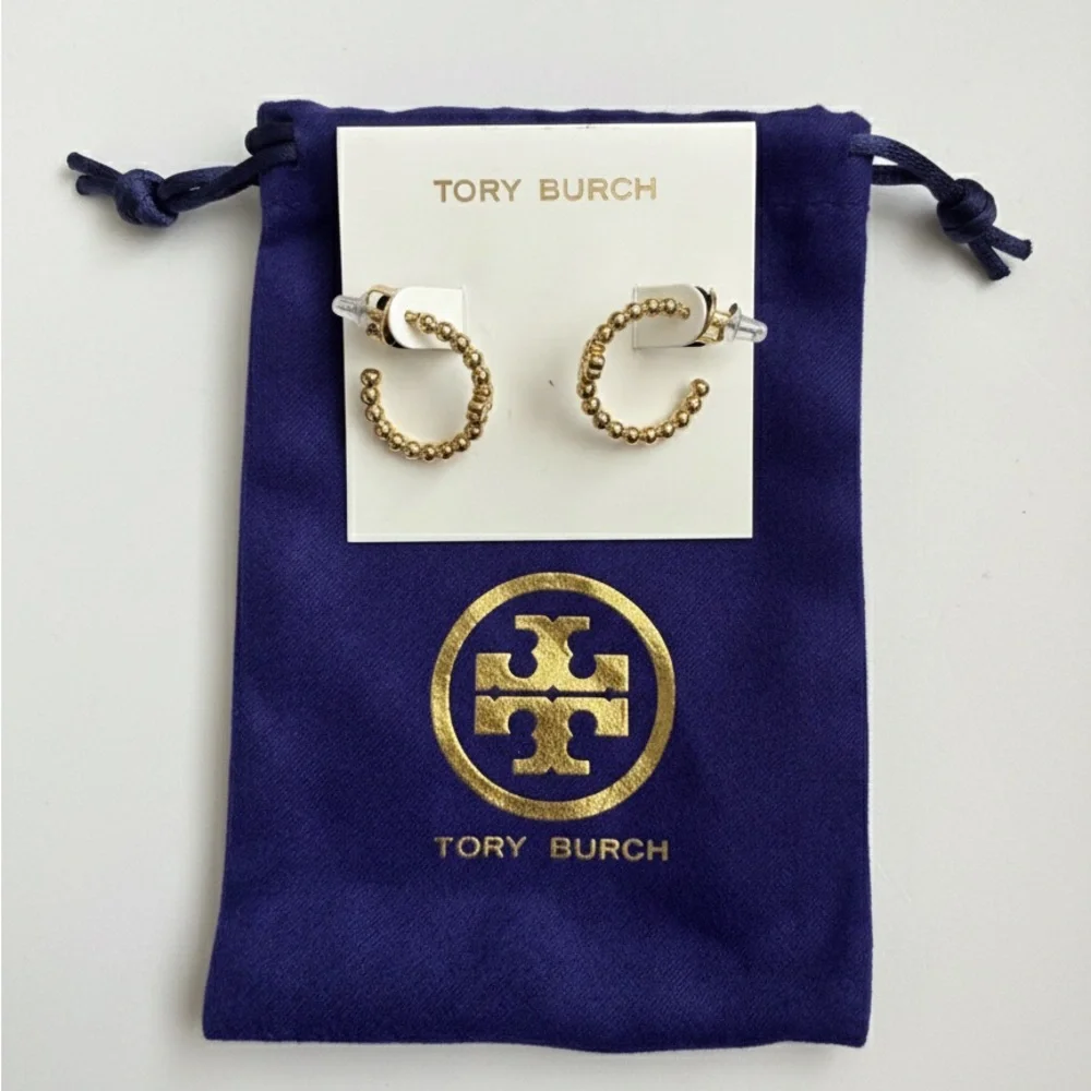 Tory Butch Gold Hoop Earrings